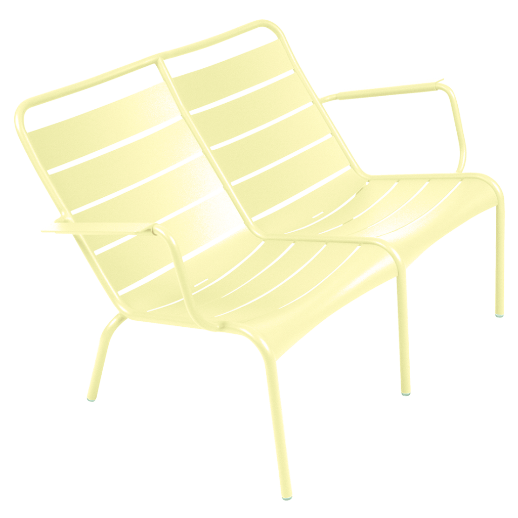 Fermob Luxembourg Fauteuil bas duo — Citron givré