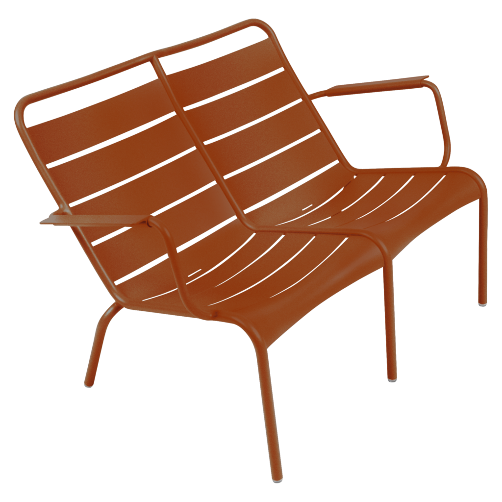 Fermob Luxembourg Fauteuil bas duo — Orange Confite