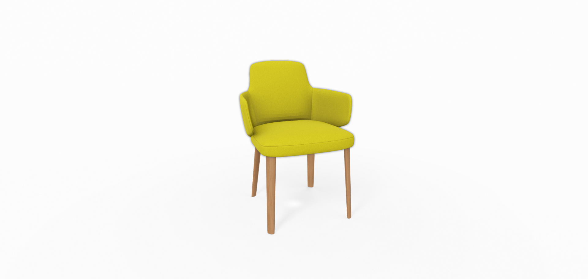Mobitec - Fauteuil Lei - (Avec accoudoirs) - Pieds Hêtre et tissu catégorie 2