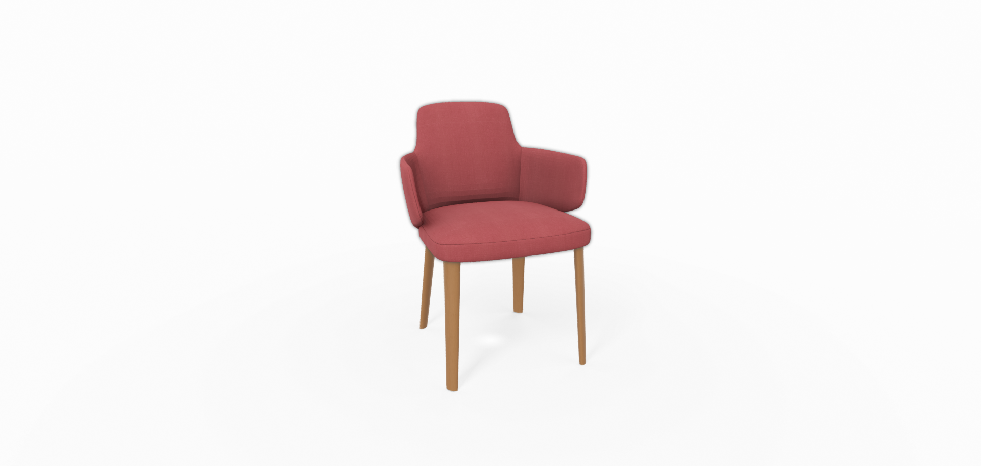 Mobitec - Fauteuil Lei - (Avec accoudoirs) - Pieds Hêtre et tissu catégorie 2