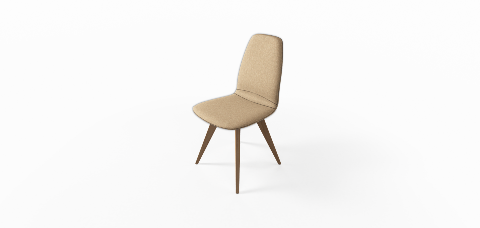 Mobitec - Chaise Moods "#11" - H. 49 - Pieds chêne et Tissu catégorie 2