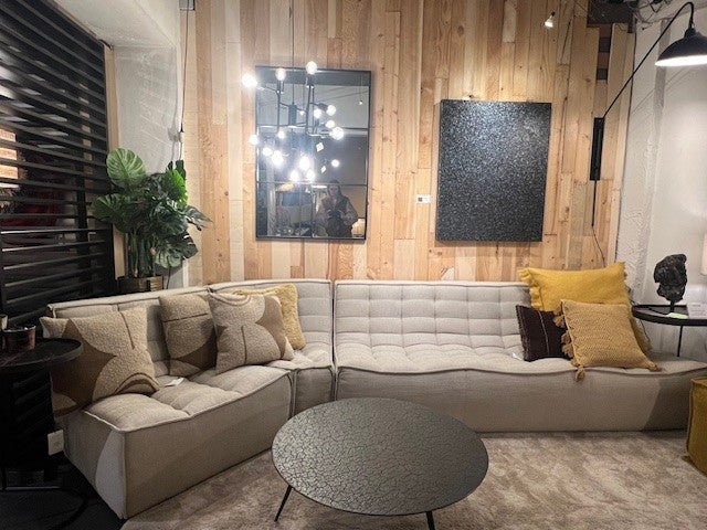 Ethnicraft - Canapé N701 - 3 places + Coin 45° + 1 place - Modèle d'Exposition (-30%)