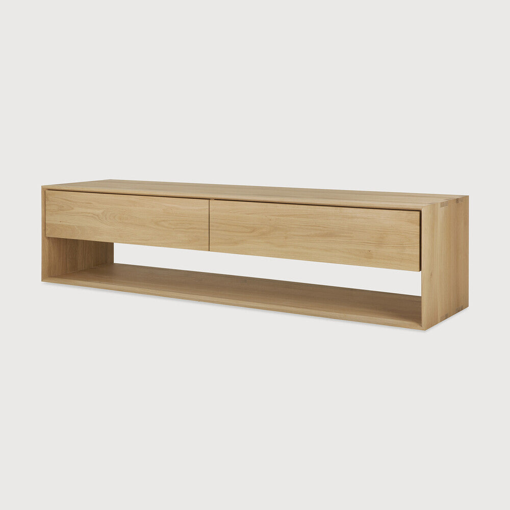 Ethnicraft - Meuble TV Nordic - Chêne massif - 180 X 46 x H.45