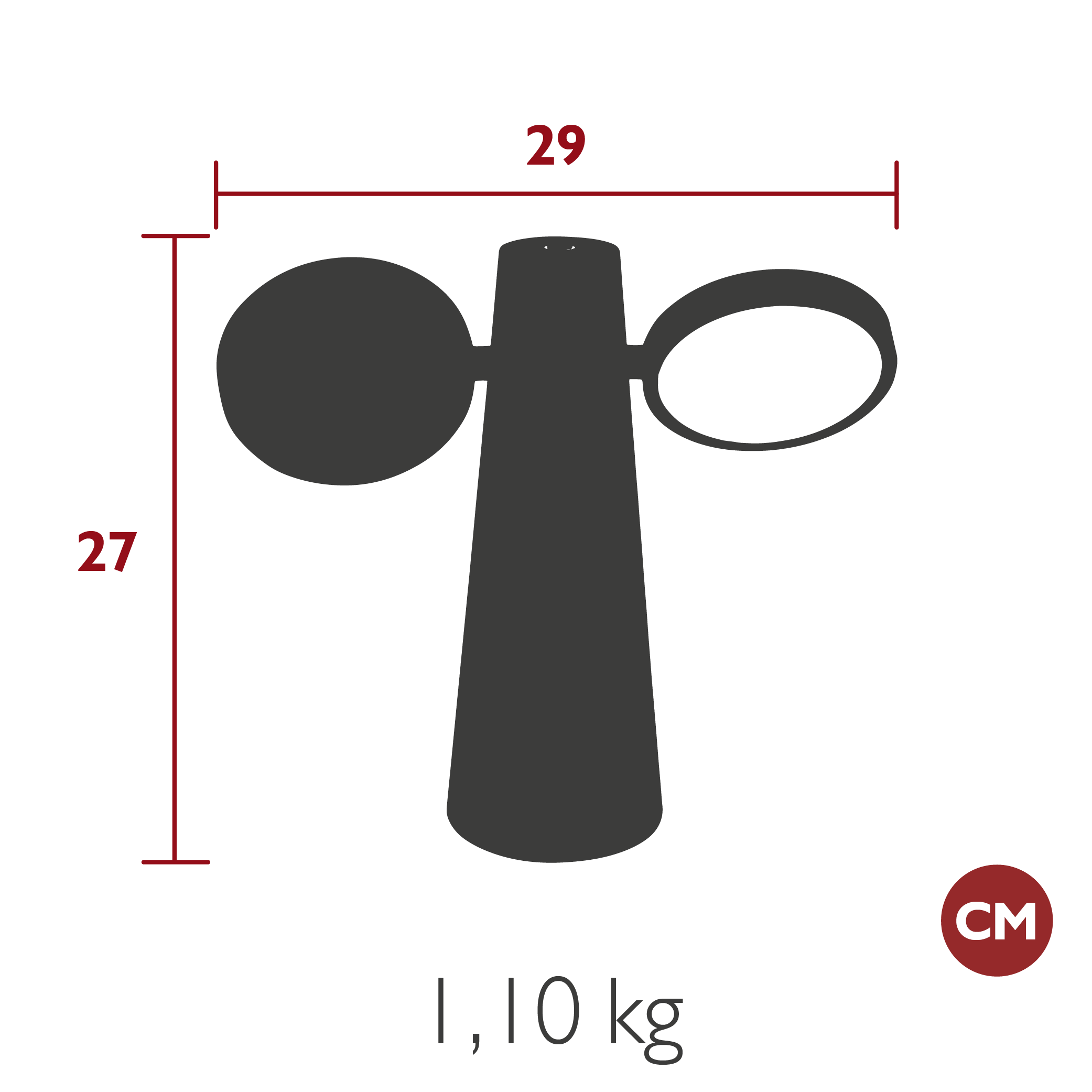 Fermob - Indoor / Outdoor - Lampe OTO - Gris Lapilli