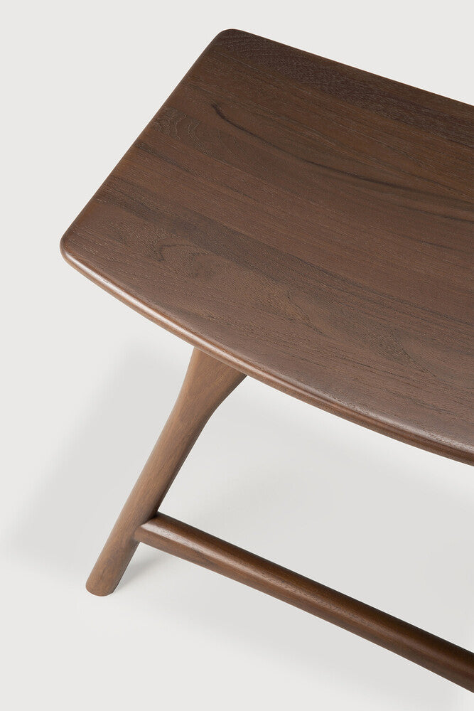 Ethnicraft - Tabouret Osso - Teck brun verni - H49