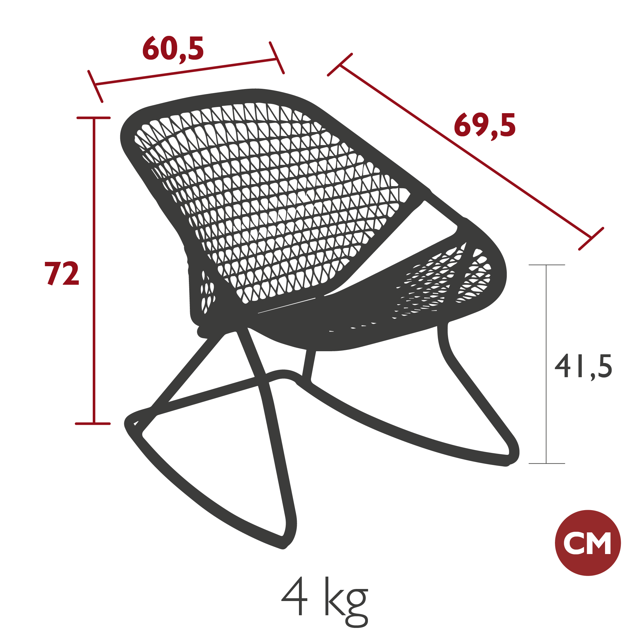 Fermob - Sixties - Rocking chair - Cactus (En stock)