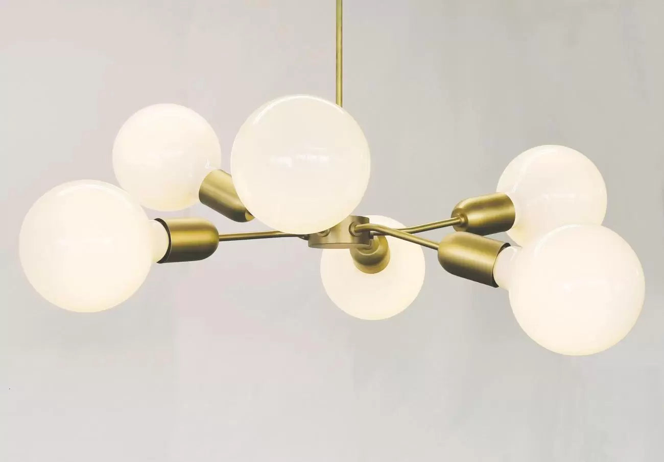 Stéphane Davidts - Polpo 1 - Suspension 6 feux - Laiton