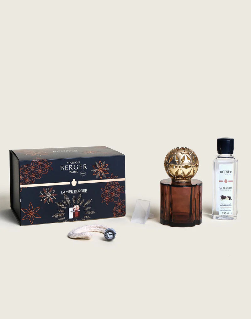 Lampe Maison Berger - Coffret Pomelis - Chocolat - Parfum Splendeur Vanillée
