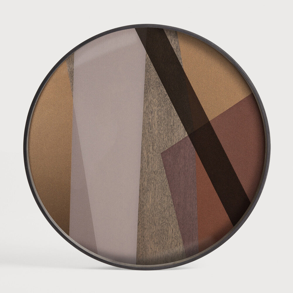 Ethnicraft - Plateau Angles Glass - round - L - 61 x 61 x H4 (-30%)