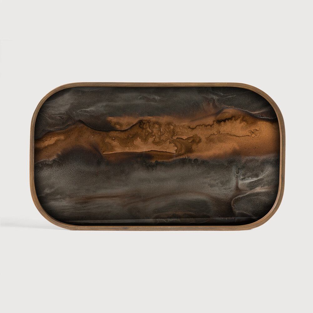 Ethnicraft - Plateau XL rectangulaire Organic - Verre - 53 x 31 x H3