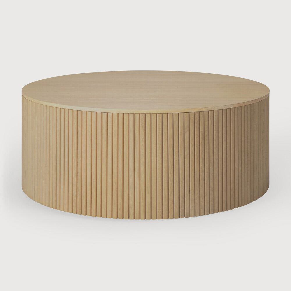 Ethnicraft - table Basse Roller Max - Chêne massif huilé - 80 x 80 x H32