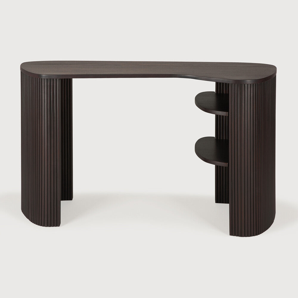 Ethnicraft - Bureau Roller Max - Acajou verni - 137 x 52 x H78