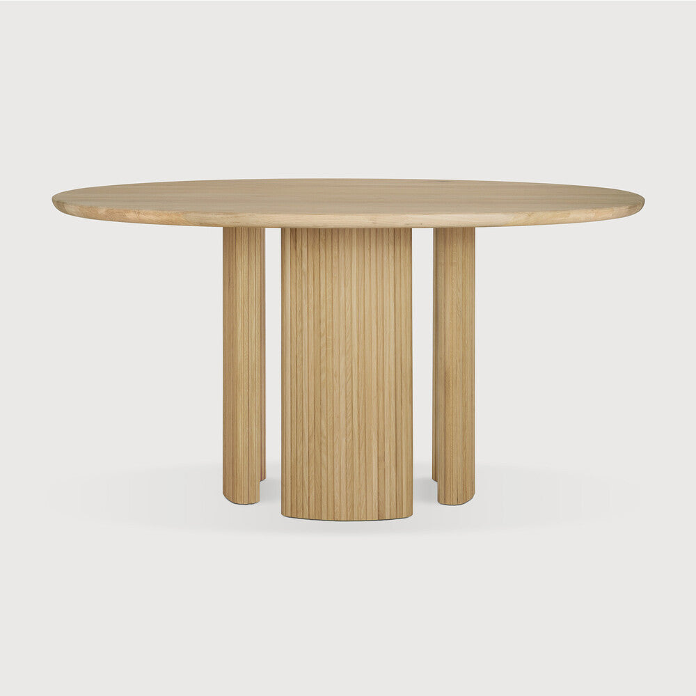 Ethnicraft - Table Roller Max - Chêne massif - Diamètre 150 x H76