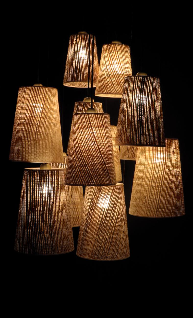 Stéphane Davidts - Simba - Suspension 12 abat jours coniques