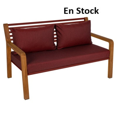 Fermob - Somerset - Banc avec coussins - Coloris Piment - (En Stock)