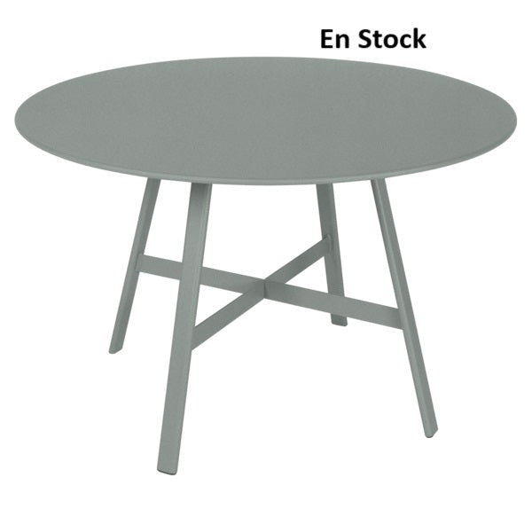 Fermob - SO'O - Table Ronde - Diam. 117 cm - Gris Lapilli (En stock)