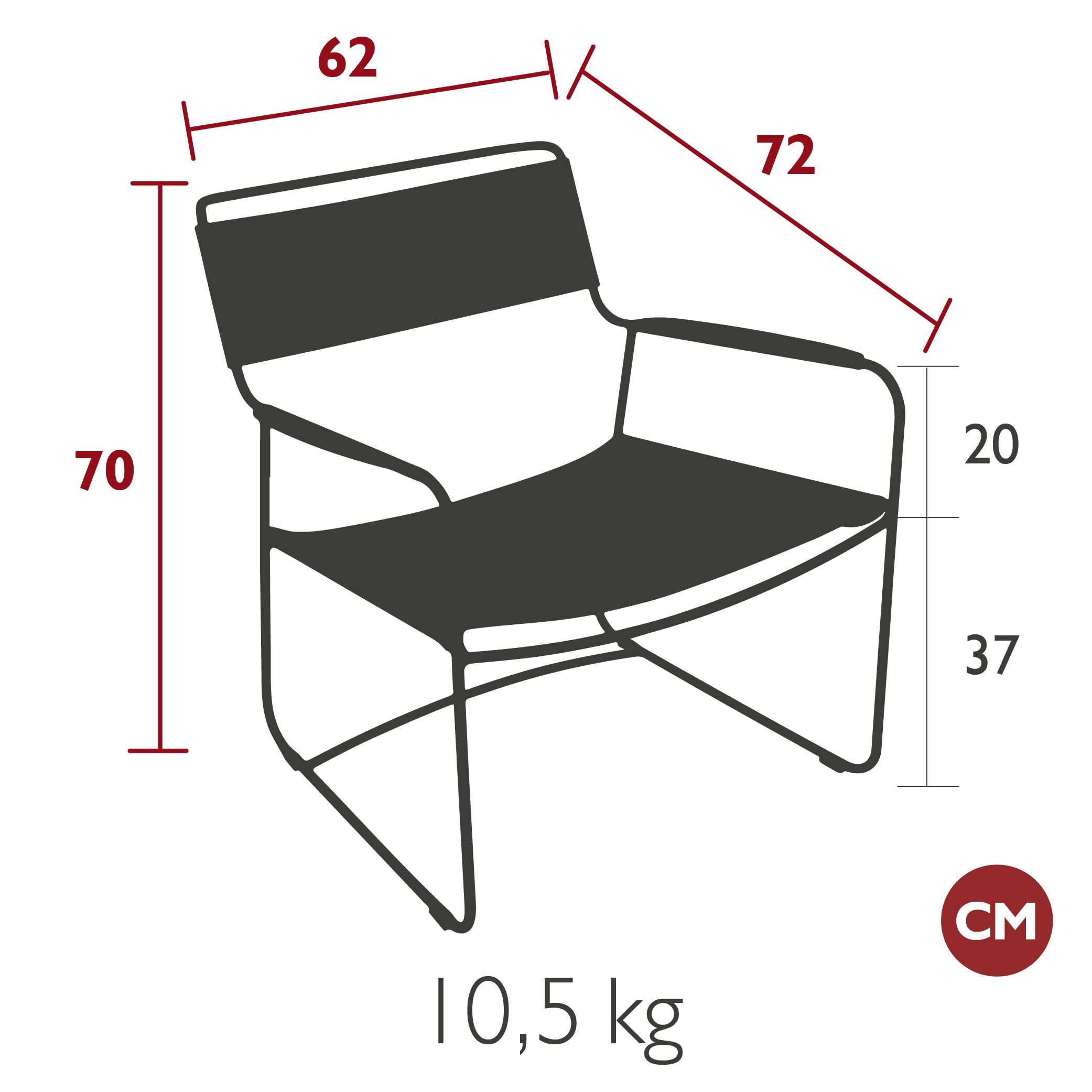 Fermob - Indoor - Fauteuil Bas Surprising - Cuir - 3 Coloris