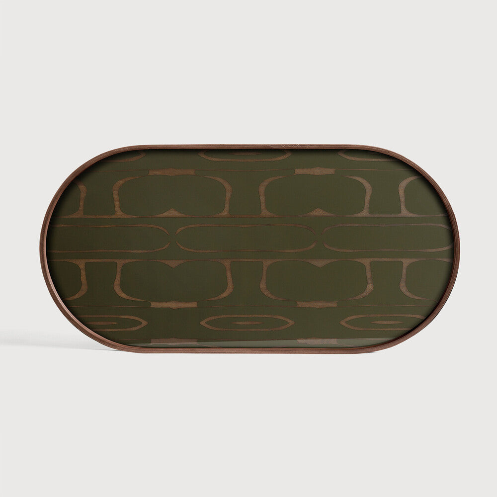 Ethnicraft - Plateau Second nature Glass - Oblong - 71 x 36 X H3