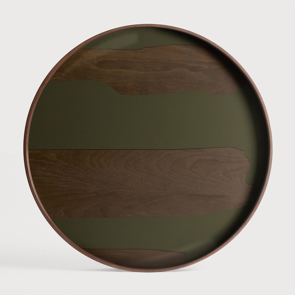 Ethnicraft - Plateau Second nature Glass - round - L - 61 x 61 x H4
