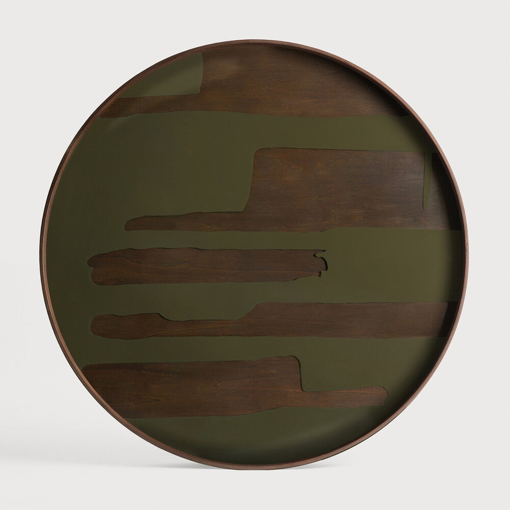 Ethnicraft - Plateau Second nature Glass - Rond - XL - 92 x 92 x H4