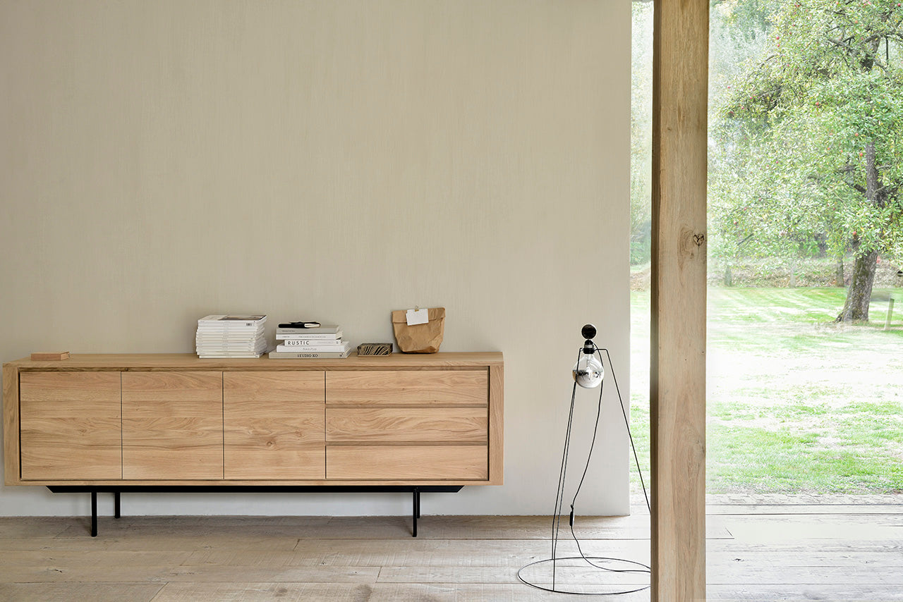Ethnicraft - Buffet New Shadow - Chêne massif - L.180 X 45 x H.80
