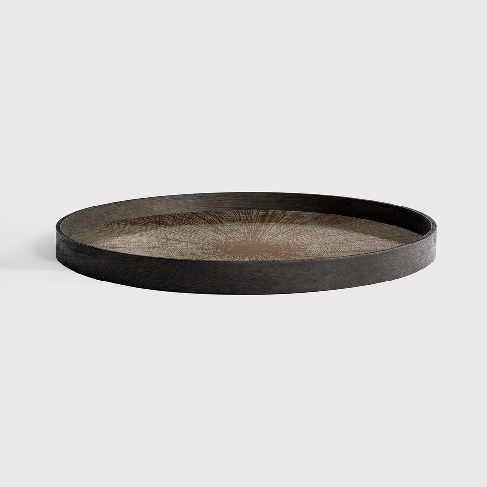 Ethnicraft - Plateau Slice Bronze Bois - round - L - 61 x 61 x H4