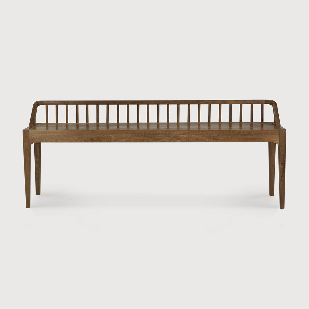 Ethnicraft - Banc Spindle  - Teck naturel - 150x35xH46/60