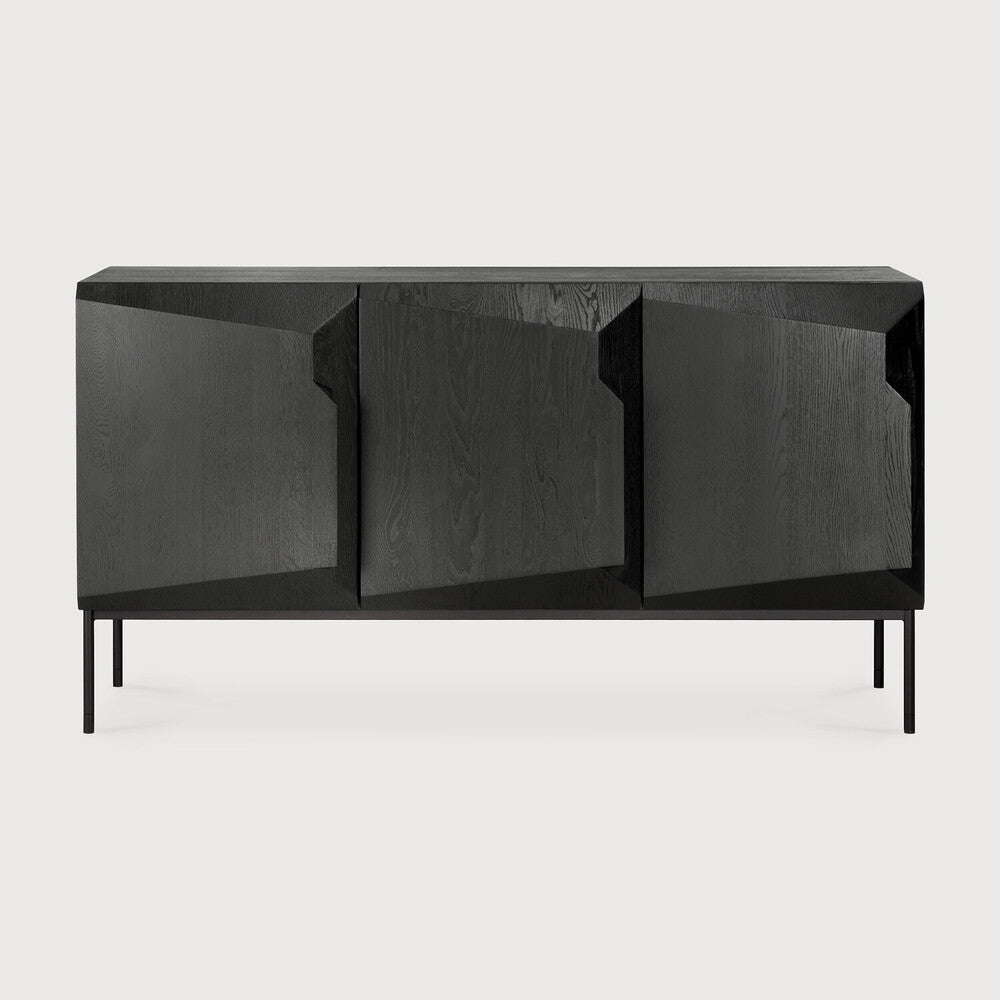 Ethnicraft - Buffet Stairs - Chêne noir - 150 X 46 x H.80 (3 portes)