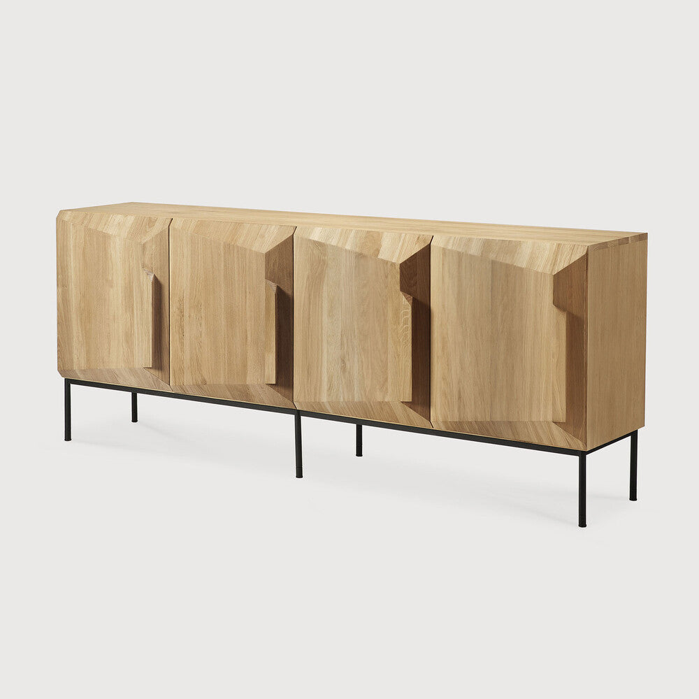 Ethnicraft - Buffet Stairs - Chêne massif - L.200 X 46 x H.80 (4 portes)
