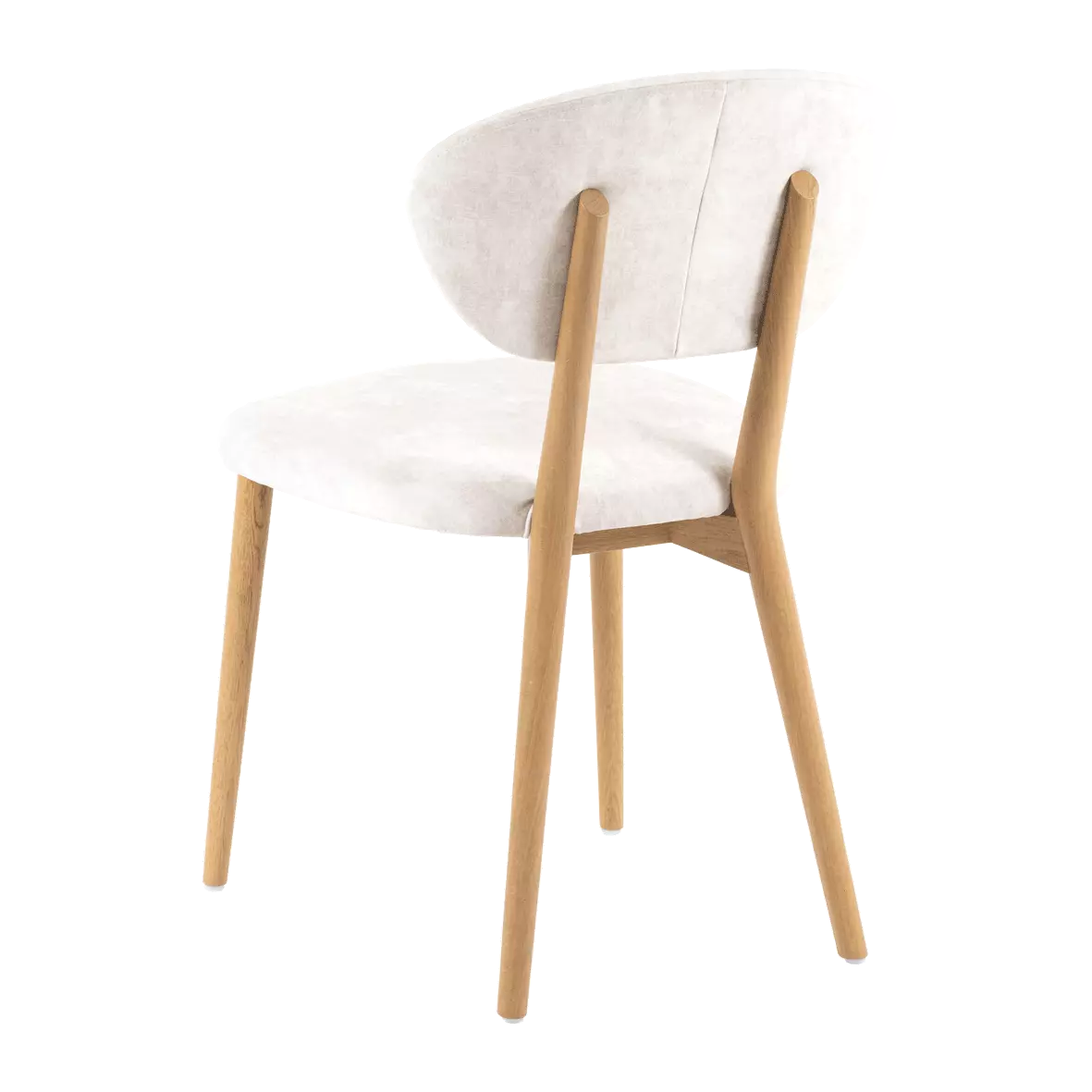 Mobitec - Chaise Toro - H 49 - Prix en tissu catégorie 2 - Pieds Chêne