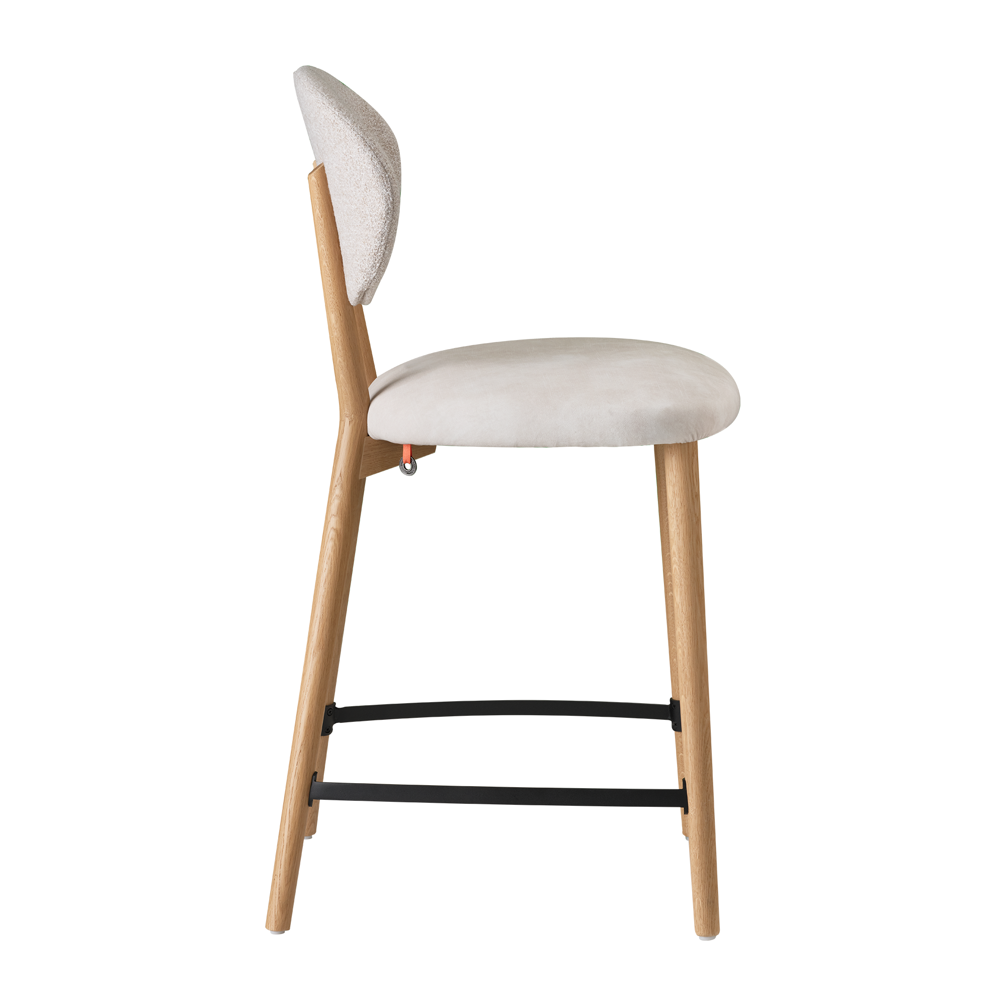 Mobitec - Tabouret de cuisine Toro - Bois Massif - Hauteur d'assise 65