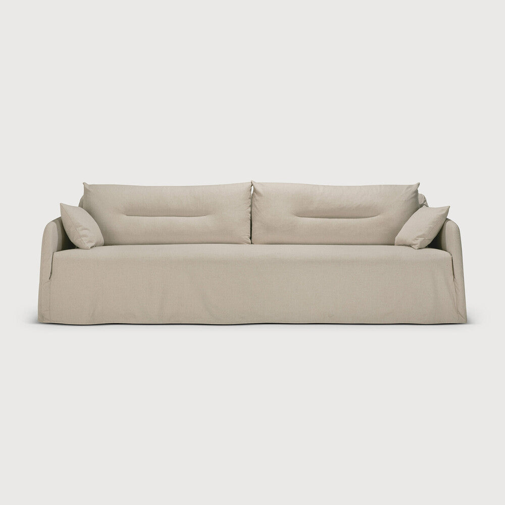Ethnicraft - Canapé Weave - Tissu Bone - 244 x 95 x H75