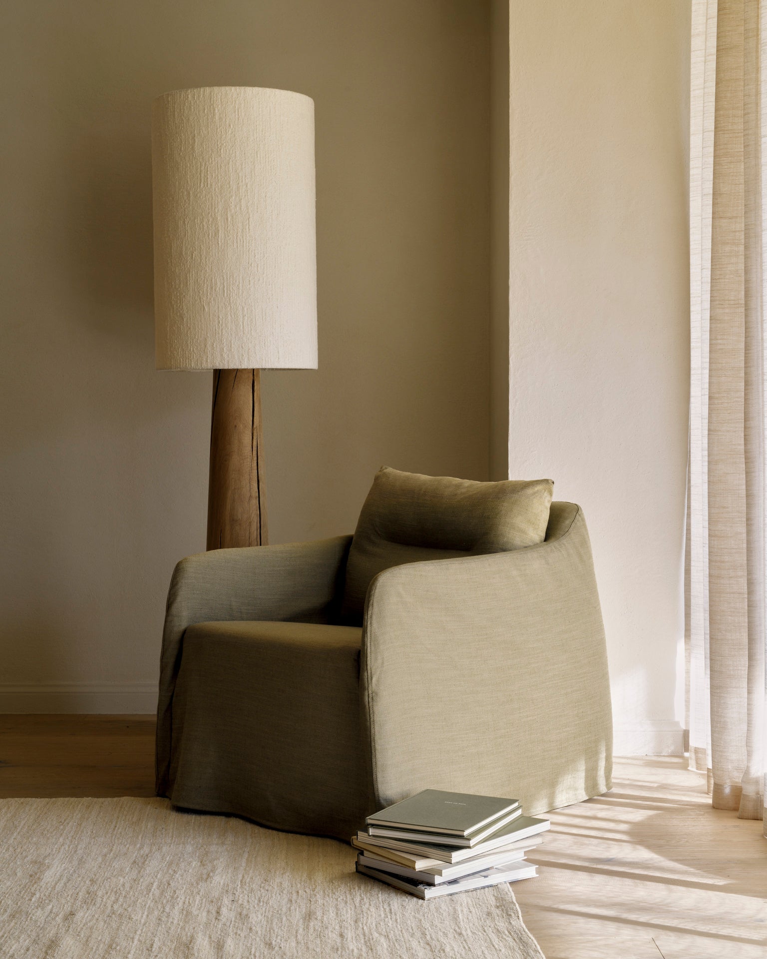 Ethnicraft - Fauteuil Weave - Tissu Green