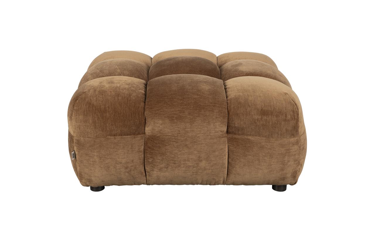 Dutchbone - Pouf Hackmann - Velours Cognac
