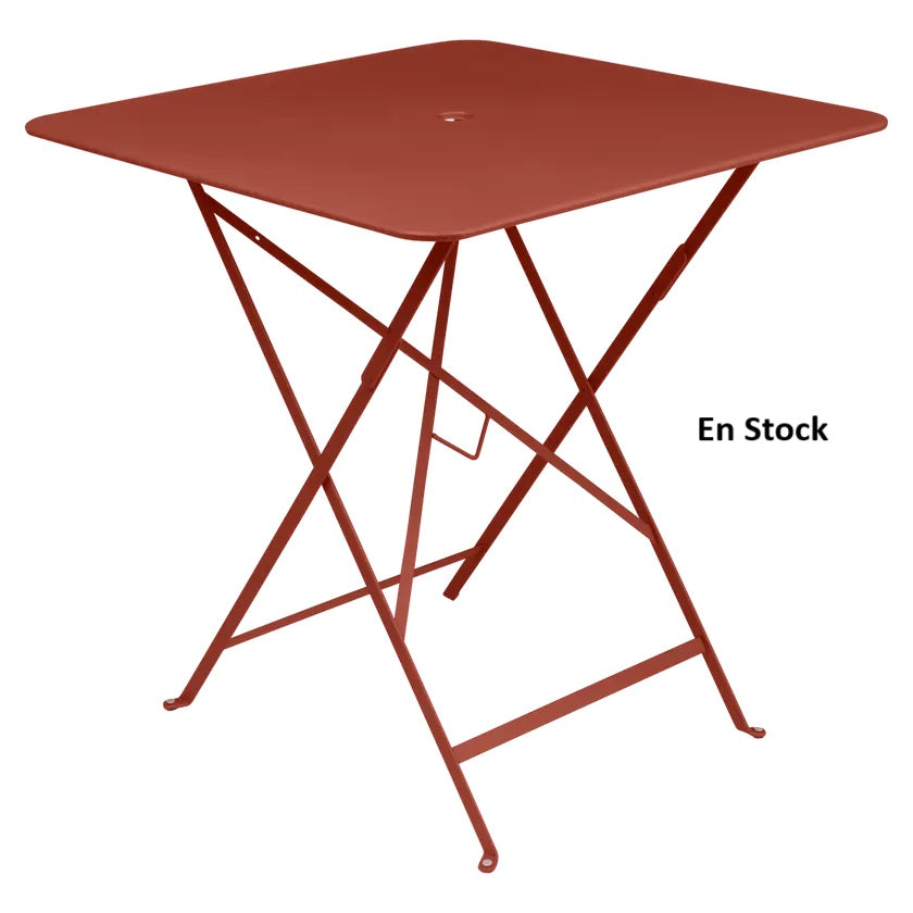 Fermob - Bistro - Table - 71 x 71 x H74 - Acier - Ocre Rouge (En stock)