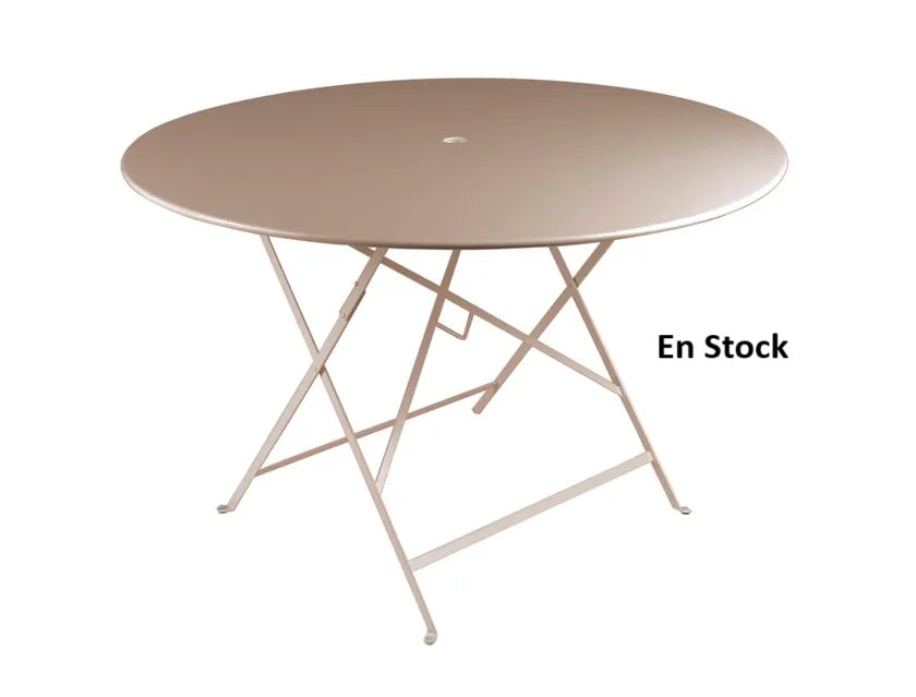 Fermob - Bistro - Table Ronde - Diamètre 117 cm - Acier - Muscade (En Stock)