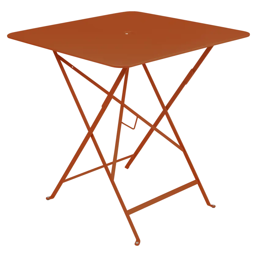 Fermob - Bistro - Table - 71 x 71 x H74 - Acier - Orange Confite (En stock)