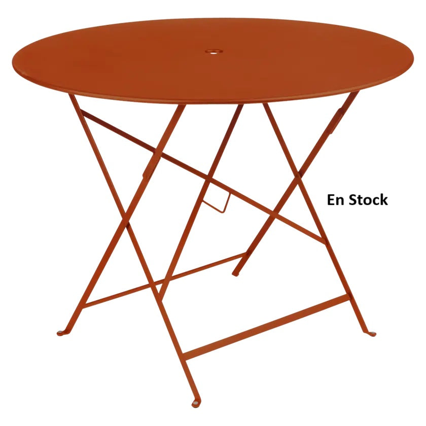 Fermob - Bistro - Table Ronde - Diamètre 96 cm - Acier - Orange Confite (En Stock)