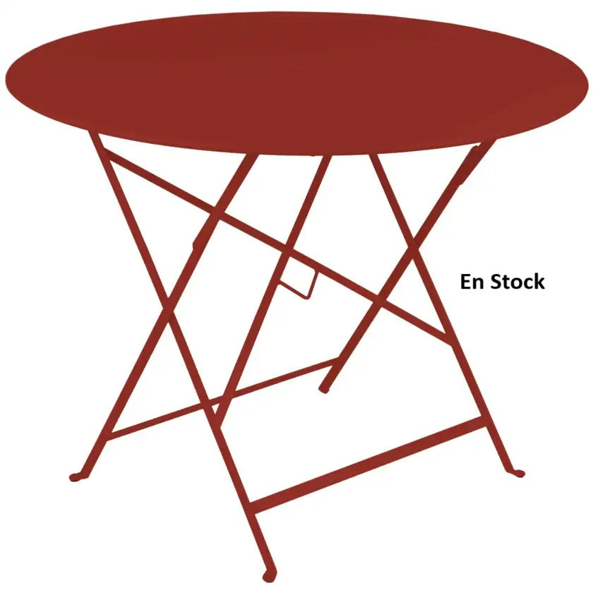 Fermob - Bistro - Table Ronde - Diamètre 96 cm - Acier - Piment (En Stock)