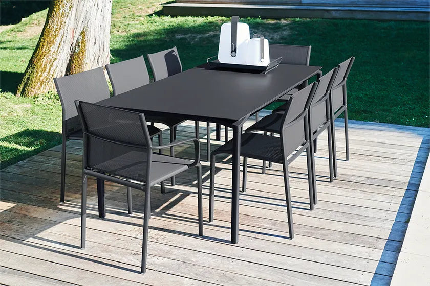Fermob - Calvi - Table - 195 x 95 x H.74 - Cerise Noire - (En Stock)