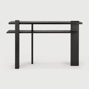 Ethnicraft – Abstract – Console Abstract – Teck noir - 133 x 41 cm