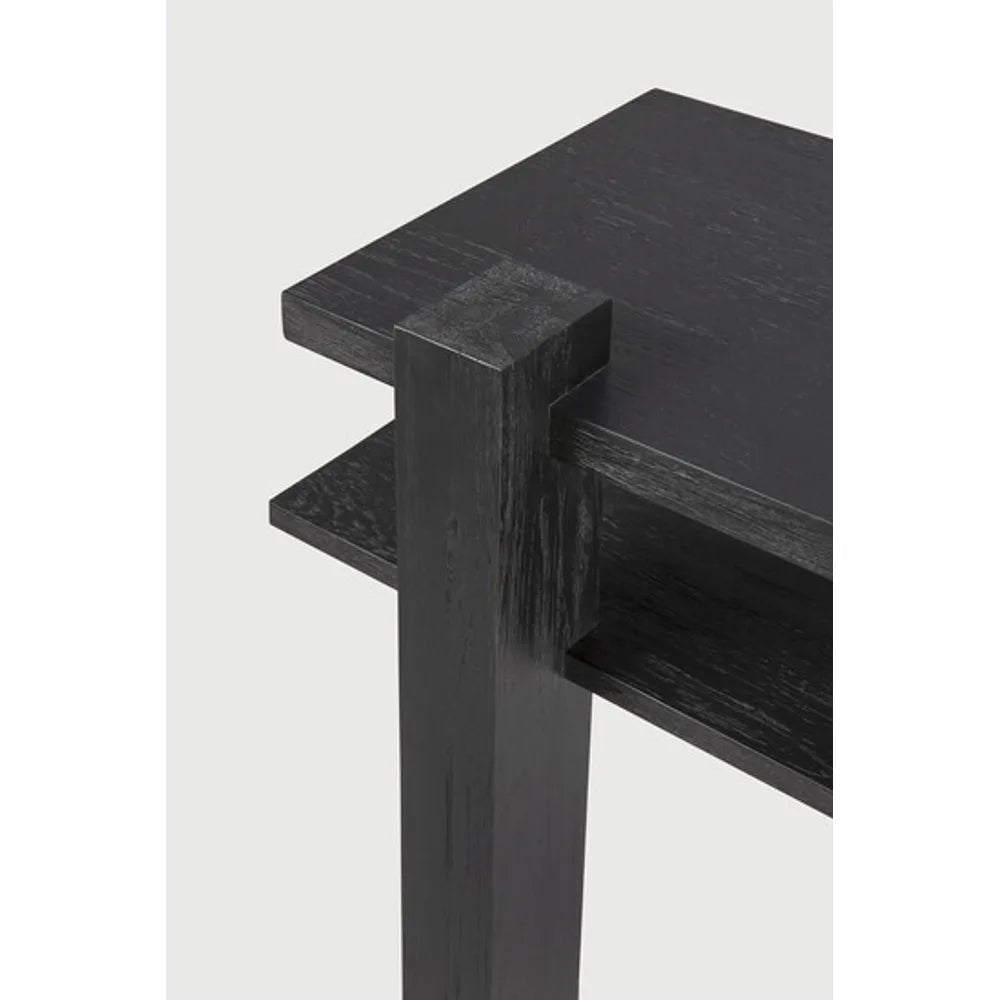 Ethnicraft – Abstract – Console Abstract – Teck noir - 133 x 41 cm