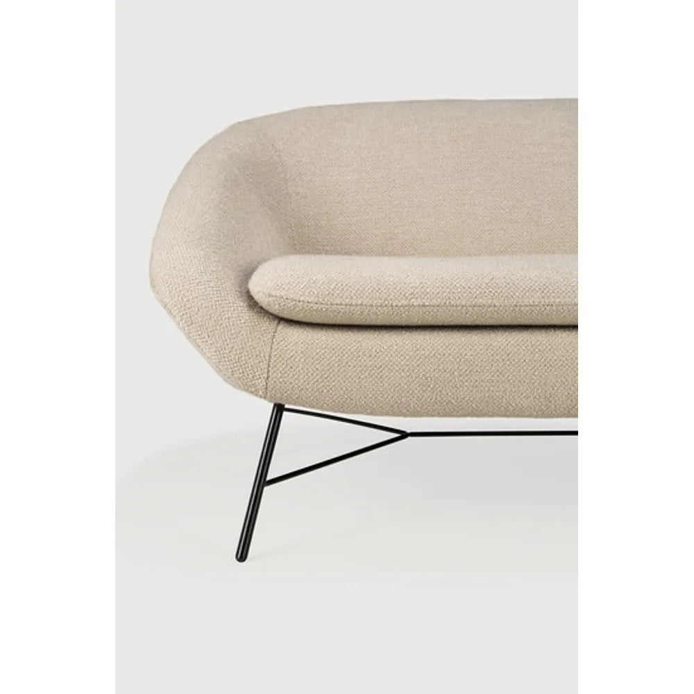 Ethnicraft – Barrow – Canape Barrow – Tissu Off White