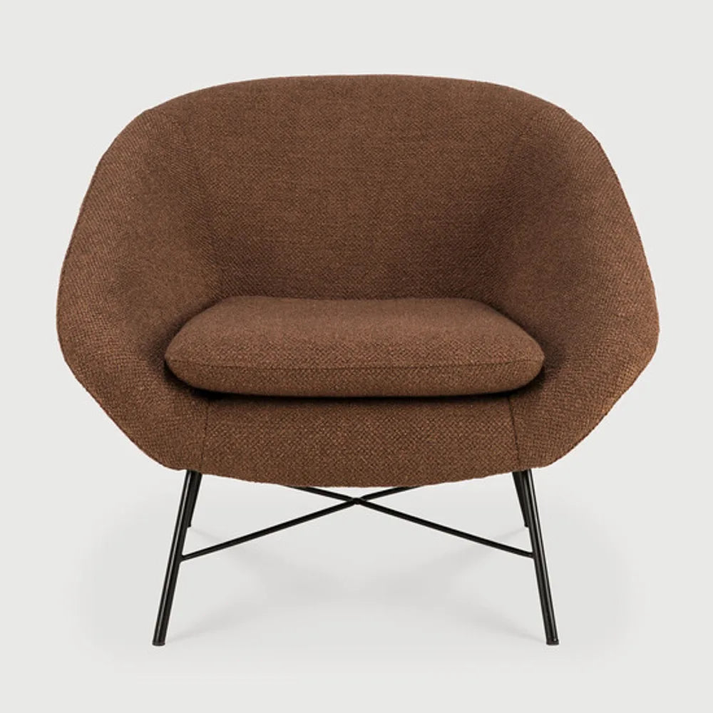 Ethnicraft – Barrow – Fauteuil Barrow – Tissu Copper