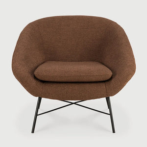 Ethnicraft – Barrow – Fauteuil Barrow – Tissu Copper