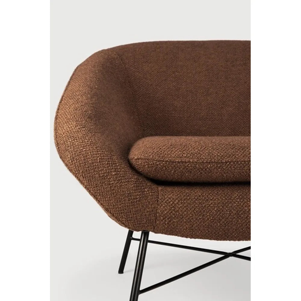Ethnicraft – Barrow – Fauteuil Barrow – Tissu Copper