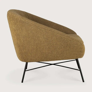 Ethnicraft – Barrow – Fauteuil Barrow – Tissu Ginger
