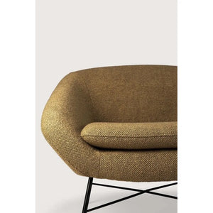 Ethnicraft – Barrow – Fauteuil Barrow – Tissu Ginger