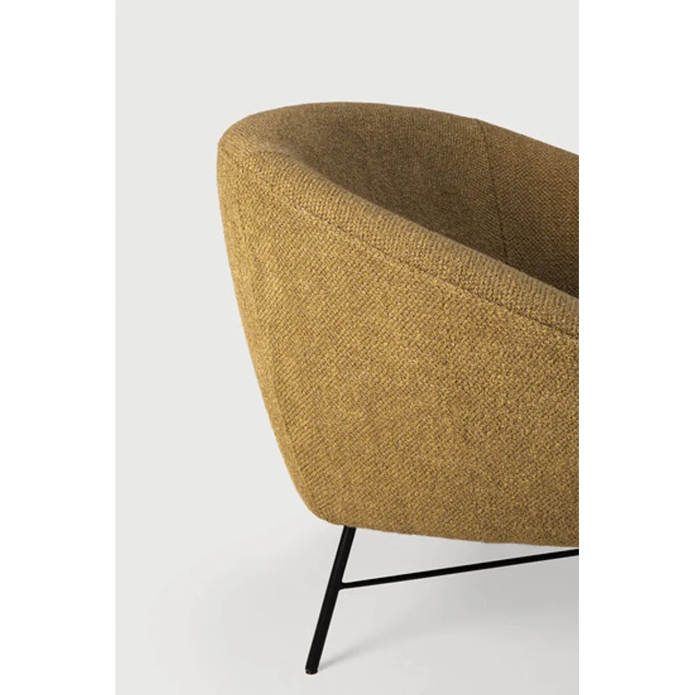 Ethnicraft – Barrow – Fauteuil Barrow – Tissu Ginger