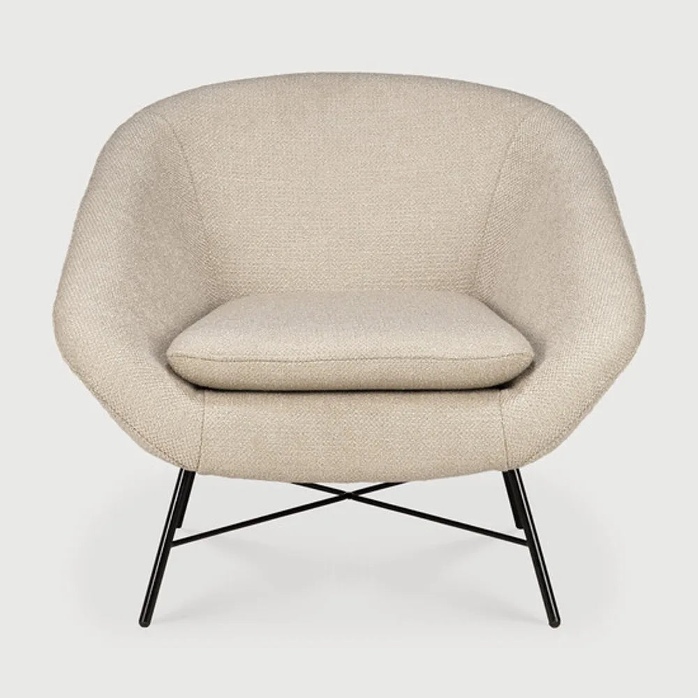 Ethnicraft – Barrow – Fauteuil Barrow – Tissu Off White